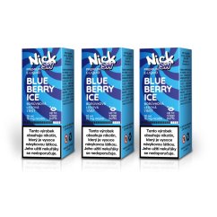 3 ks Nick e-liquid SW BLUEBERRY ICE 16 mg, 10 ml - příchuť borůvka