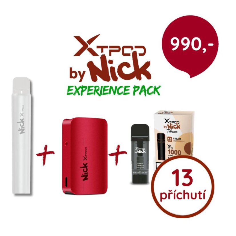X TPOD Experience Pack – 13 příchutí + 2 zařízení
