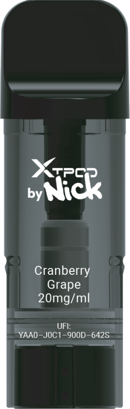 E-liquid pro Nick X TPod - brusinka, hrozny, 20 mg nikotinu 