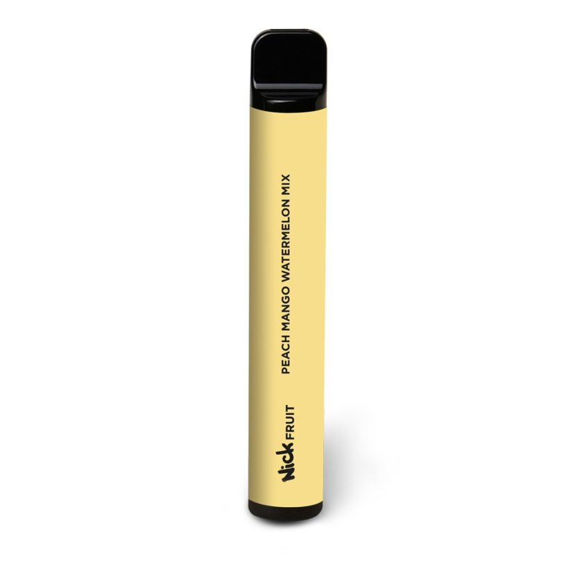 E-cigareta Nick Fruit PEACH MANGO WATERMELON 16 mg - Osvěžující broskev, mango a meloun (16 mg nikotinu) 