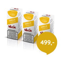 3 ks Nick e-liquid VANILLA 16 mg, 10 ml