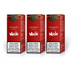 3 ks Nick e-liquid STRAWBERRY NICOTINE SALT 20 mg, 10 ml