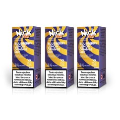 3 ks Nick e-liquid SW BLUEBERRY CITRUS MIX 16 mg, 10 ml - příchuť borůvka a citrus mix