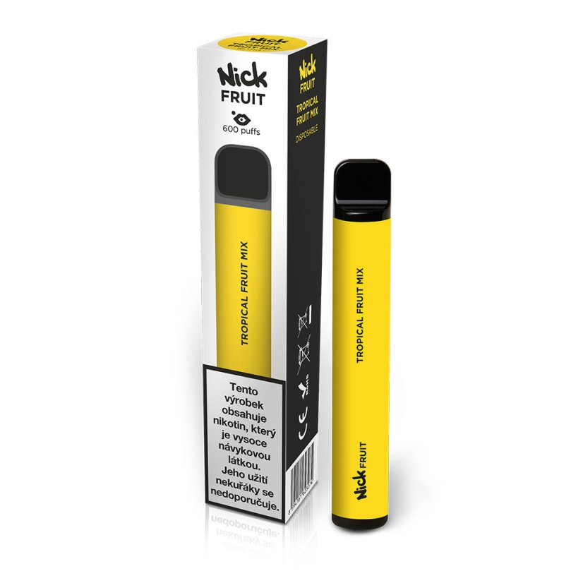 Elektronická cigareta Nick Fruit TROPICAL FRUIT MIX 16 mg - Tropická ovocná chuť (16 mg nikotinu)