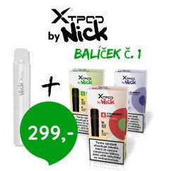 Balíček X TPOD I. - balíček 3 liquidů a dobíjecí e-cigarety za cenu 299 Kč