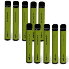 10 ks Nick FRUIT KIWI PASSION FRUIT 16 mg - 10 e-cigaret s příchutí kiwi a mučenka