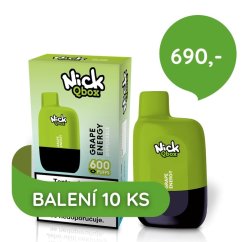 10 ks Nick Qbox GRAPE ENERGY 16 mg - cena balíčku 690 Kč