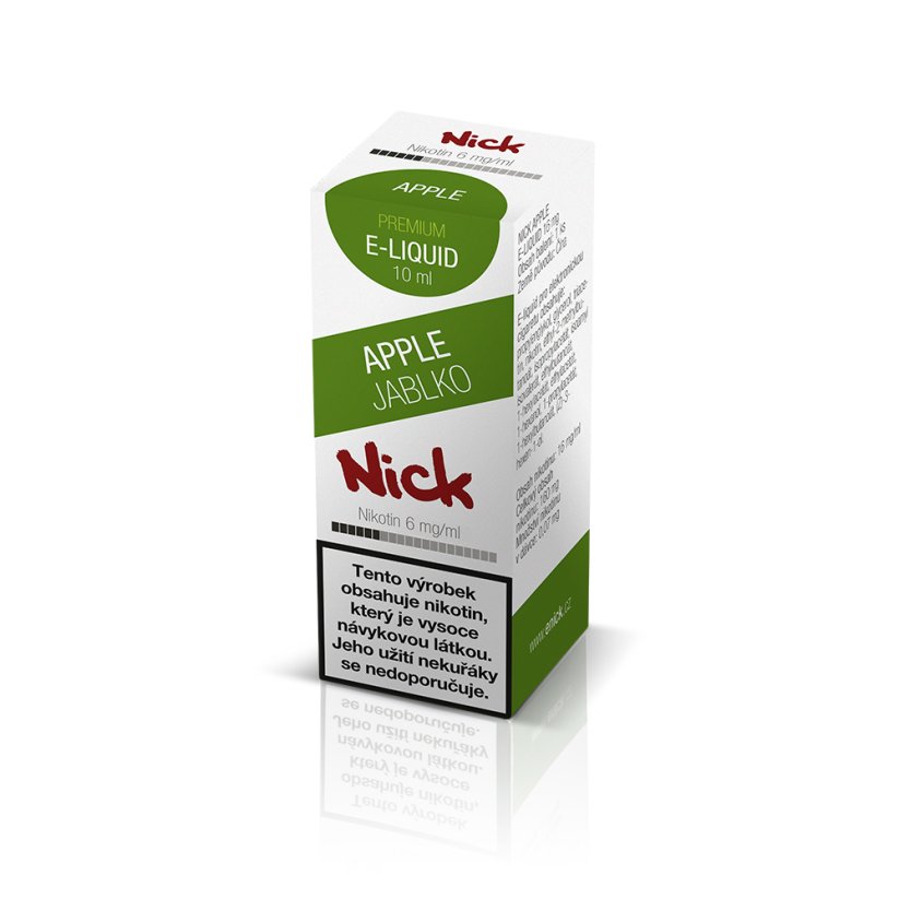 Nick e-liquid APPLE 6 mg,10 ml, R