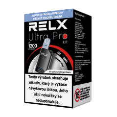 Relx Ultra Pro Kit-Black soMatch Pro Device+Relx Ultra Pod Blueberry Sour Raspberry, U