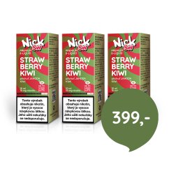 3 ks Nick e-liquid SW STRAWBERRY KIWI 16 mg, 10 ml