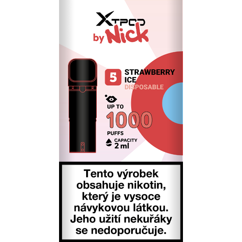 X TPOD by Nick Strawberry Ice 20 mg, R