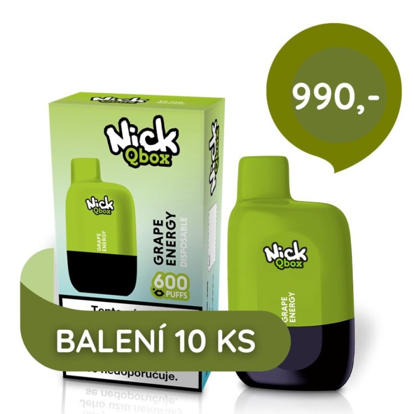 10 ks Nick Qbox GRAPE ENERGY Q 16 mg