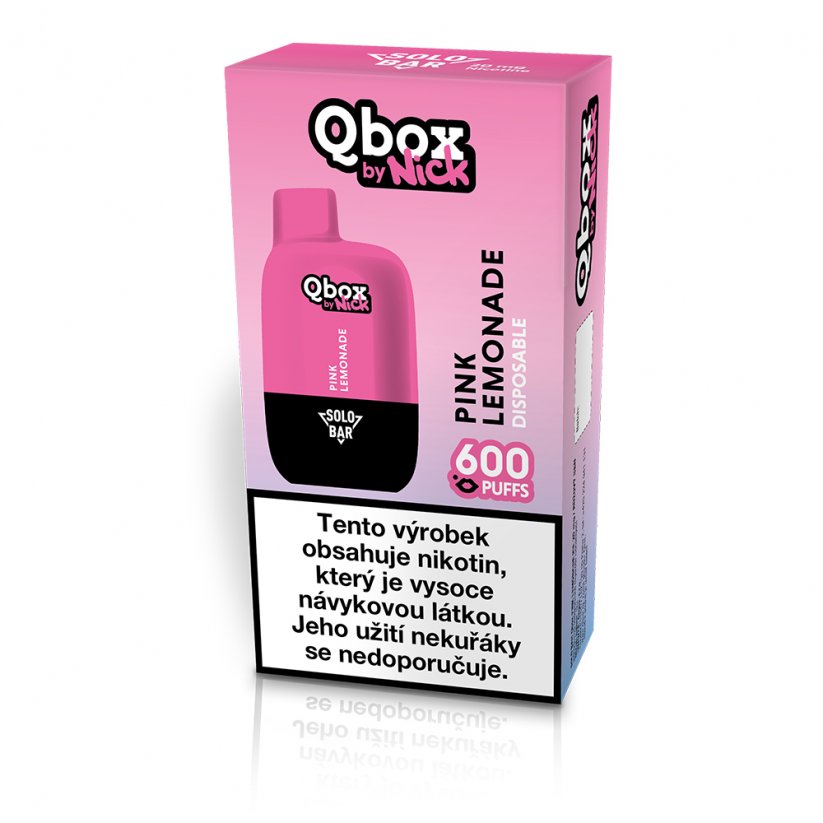 Solo Bar Qbox by Nick PINK LEMONADE 20 mg