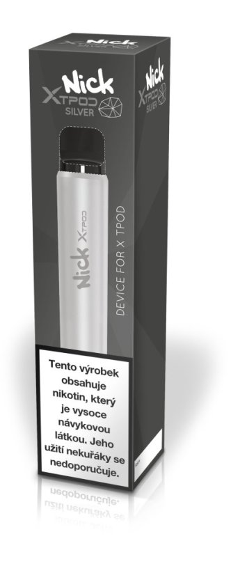 Elektronická cigareta Nick X TPod Device - stříbrná