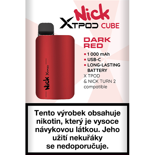 NICK X TPOD CUBE DEVICE – DARK RED