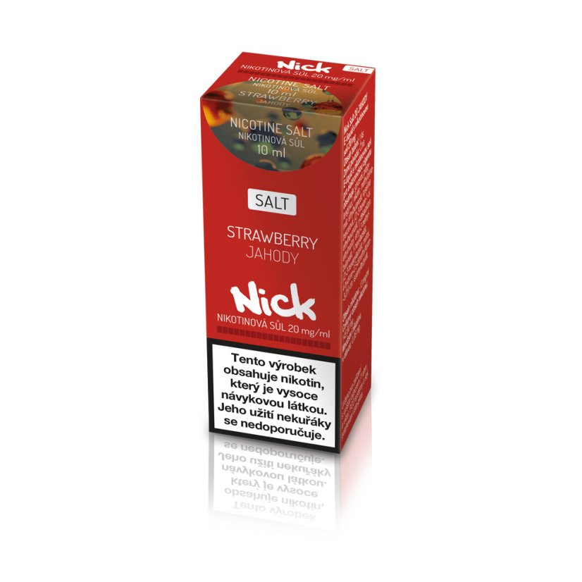 Nick e-liquid STRAWBERRY NICOTINE SALT 20 mg, 10 ml, R s příchutí jahody