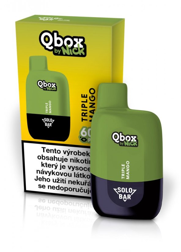 Qbox by Nick TRIPLE MANGO 20 mg - Trojnásobná exotická chuť manga s 20 mg nikotinu