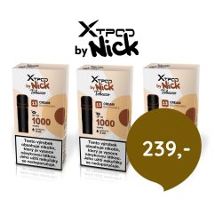 Nick XTPOD sada přednaplněných podů - 3 ks CREAM TOBACCO