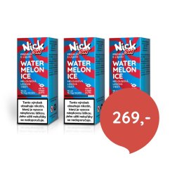 3 ks Nick e-liquid SW WATERMELON ICE 16 mg, 10 ml - cena sady 269 Kč