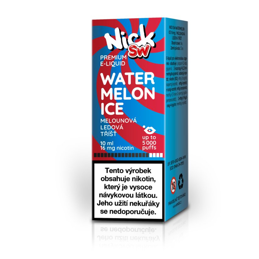 Nick e-liquid SW WATERMELON ICE 16 mg, 10 ml - příchuť meloun
