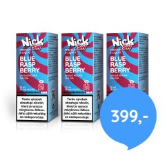 3 ks Nick e-liquid SW BLUE RASPBERRY 16 mg, 10 ml