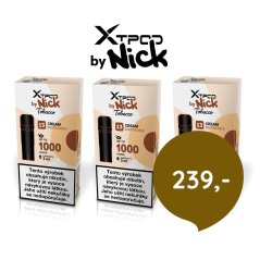 Nick XTPOD sada přednaplněných podů - 3 ks CREAM TOBACCO