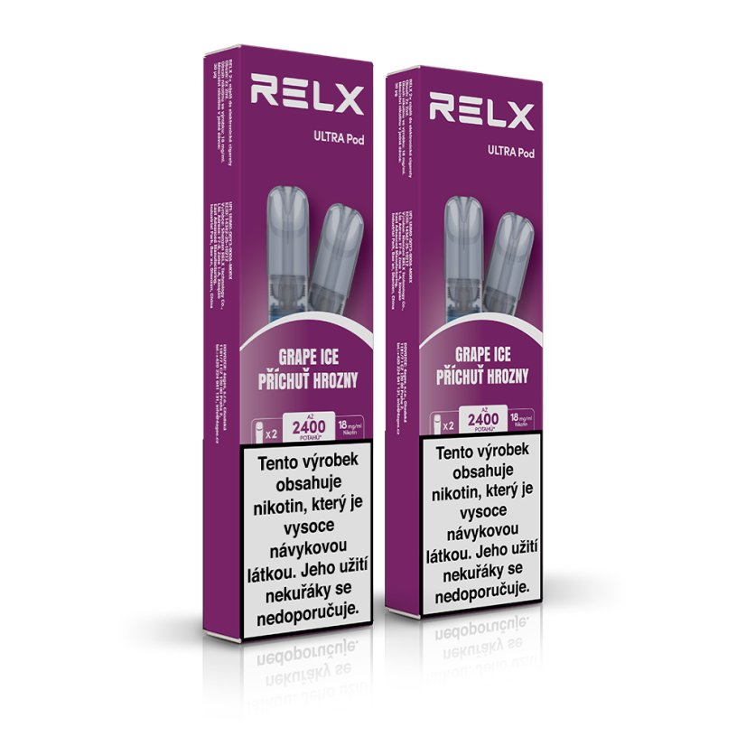 2 ks Relx Ultra Pod Grape Ice 18 mg