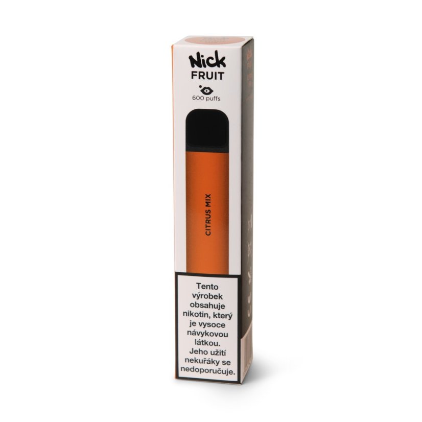 Jednorázová elektronická cigareta Nick Fruit CITRUS MIX 20 mg - Citrusový mix (20 mg nikotinu)