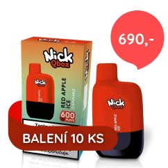 10 ks Nick Qbox RED APPLE ICE 16 mg - cena balíčku 690 Kč 10 ks Nick Qbox RED APPLE ICE 16 mg - cena balíčku 690 Kč