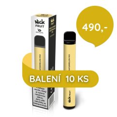 10 ks Nick Fruit PEACH MANGO WATERMELON 16 mg - cena 490 Kč!