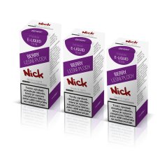 3 ks Nick e-liquid BERRY 6 mg, 10 ml