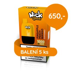 5 ks Nick Qbox PINEAPPLE PEACH MANGO 16 mg