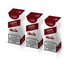 3 ks Nick e-liquid CHERRY 0 mg, 10 ml