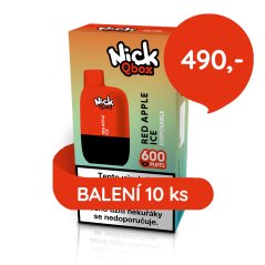 10 ks Nick Qbox RED APPLE ICE 16 mg
