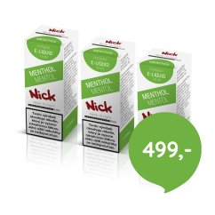 3 ks Nick e-liquid MENTHOL 16 mg, 10 ml
