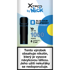 X TPOD by Nick Blue Sour Raspberry 20 mg, R
