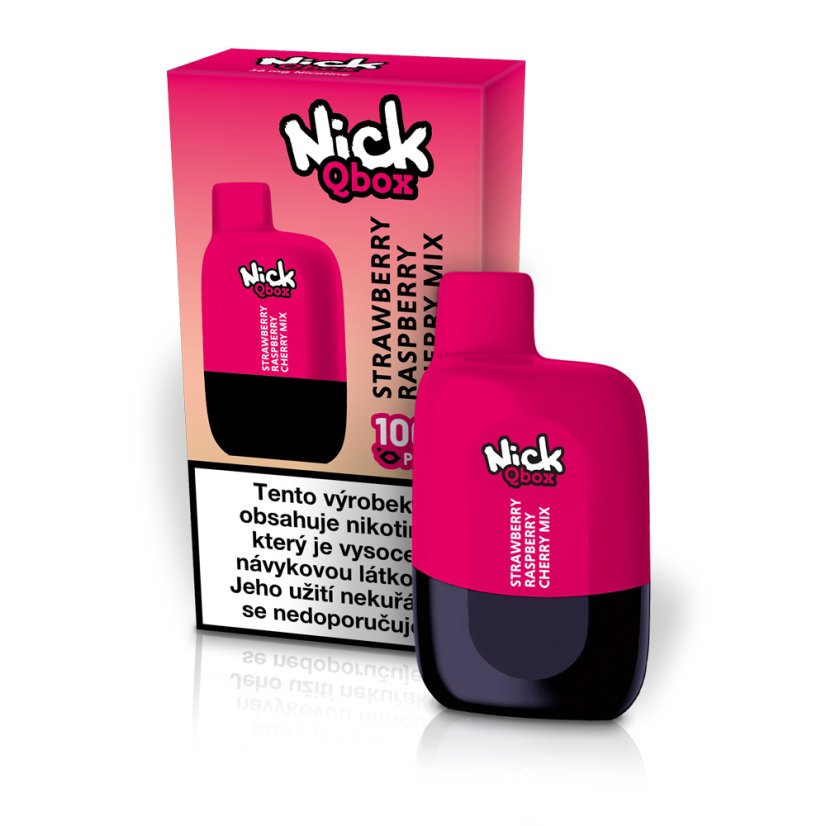 Nick Qbox STRAWBERRY RASPBERRY CHERRY MIX Q 16 mg - e-cigareta s krabičkou