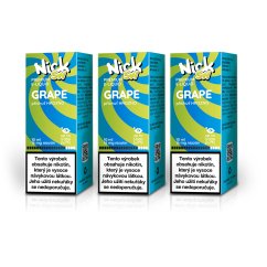 3 ks Nick e-liquid SW GRAPE 16 mg, 10 ml