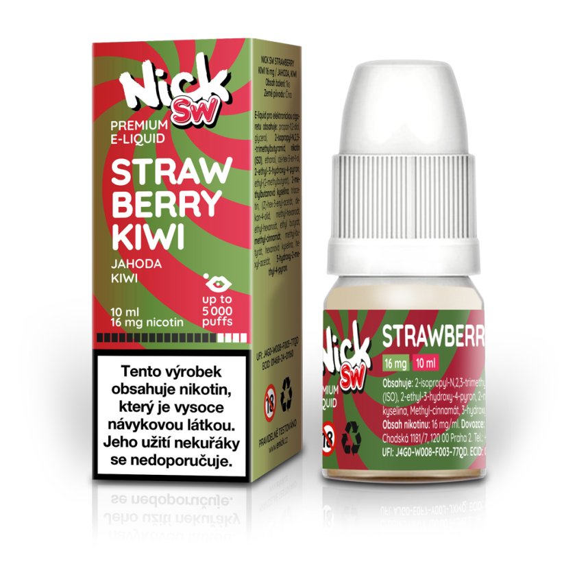 Nick e-liquid SW STRAWBERRY KIWI 16 mg, 10 ml