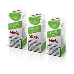 3 ks Nick e-liquid MENTHOL 3 mg, 10 ml