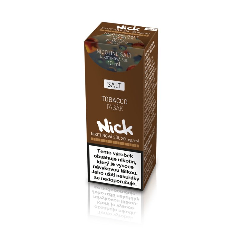 Nick e-liquid TOBACCO NICOTINE SALT 20 mg, 10 ml, U Nick e-liquid TOBACCO NICOTINE SALT 20 mg, 10 ml, U