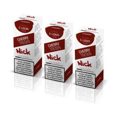 3 ks Nick e-liquid CHERRY 6 mg, 10 ml