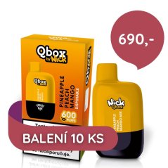 10 ks Nick Qbox PINEAPPLE PEACH MANGO MIX Q 16 mg