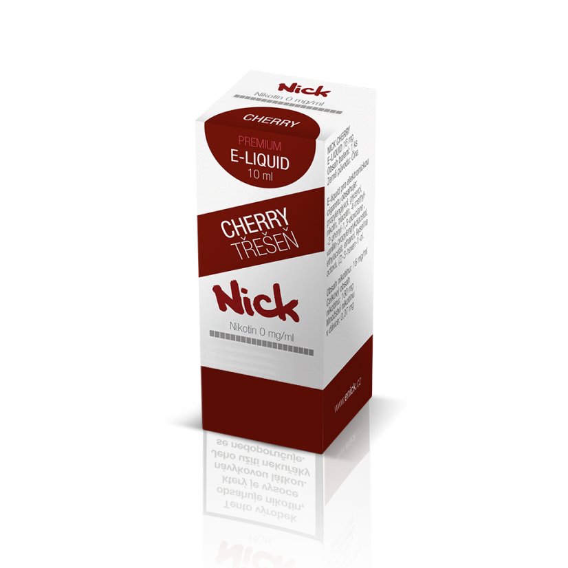 Nick e-liquid CHERRY 0 mg, 10 ml, R - příchut třešně, bez nikotinu