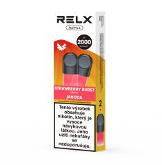 RELX Pod Pro 2-2 Pods - Strawberry Burst 18 mg (2 pody), U