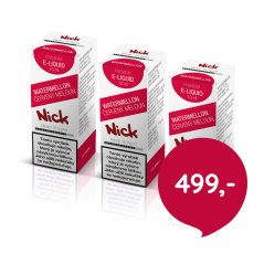 3 ks Nick e-liquid WATERMELON 16 mg, 10 ml