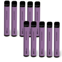 10 ks Nick Fruit BLUE RAZZ ENERGY 16 mg - 10 e-cigaret s příchutí modrá energie