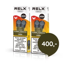 2 ks RELX Pod Pro 2-2 Pods - Classic Tobacco 18 mg