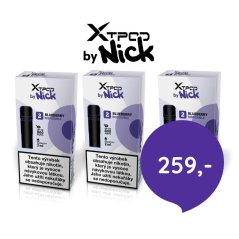 Nick XTPOD sada přednaplněných podů - příchut borůvky - 259 Kč