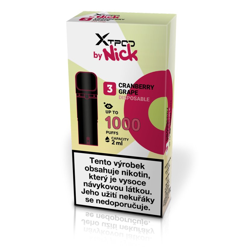 X TPOD by Nick Cranberry Grape 20 mg, R